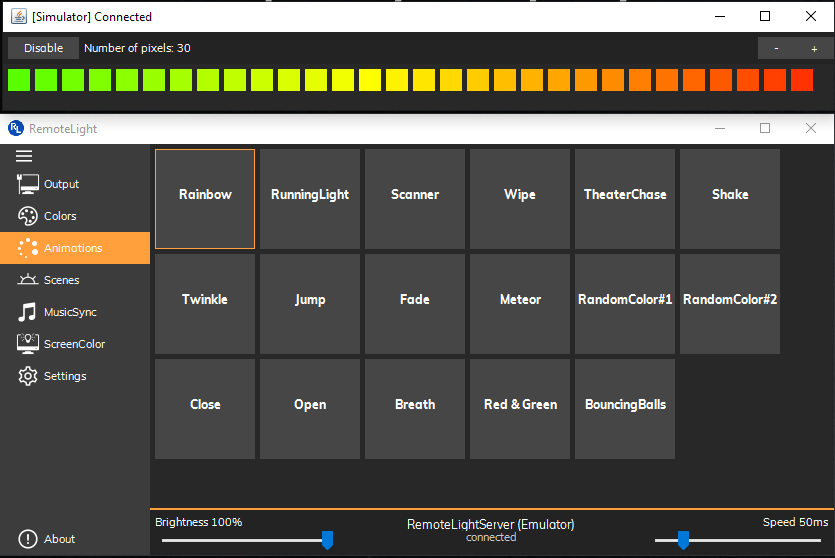 Animations with Simulator