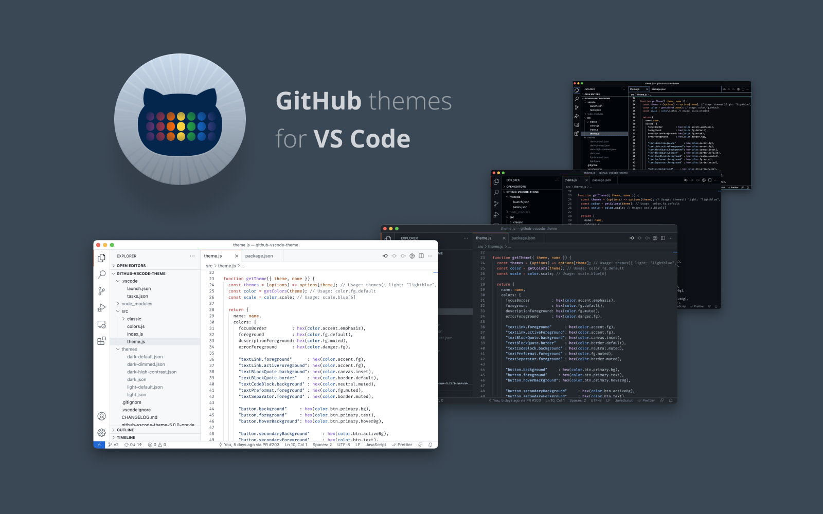 GitHub VS Code theme