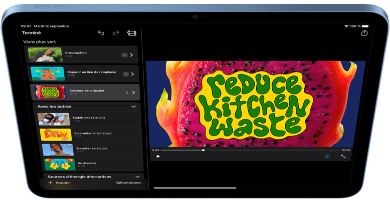 iMovie sur iPad