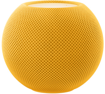 HomePod mini i farven gul