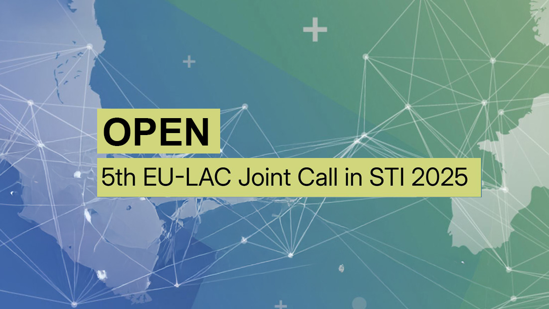 Poster alusivo à EU-LAC Joint Call in STI 2025