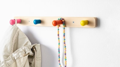 Children's hooks & wall organization