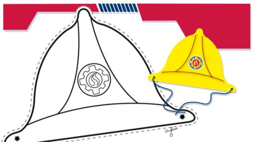 Bastelbogen - Feuerwehr-Helm