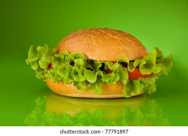 Healthy Hamburger Without Meat Only Tomatoes Stock Photo 77791897 |  Shutterstock