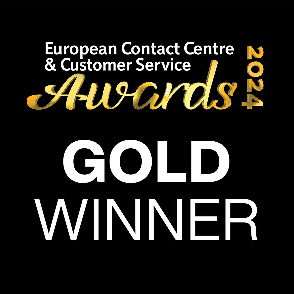 Gold Winner Best Pan-European Contact Centre Operation - European Contact Centre & Customer Service Awards 2024