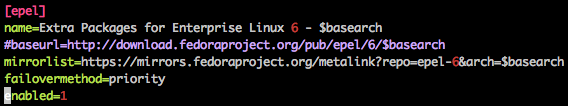 epel repo edit